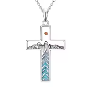 B01-Mustard Seed Cross Necklace