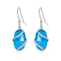 wholesale Earrings For Women 925 Sterling Silver Dainty Gemstone Dangle Drop Earrings Fine Jewelry Birthday Christmas Gifts For Women Her Mom -color_name:Dangle-Topaz-December