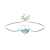 TOUPOP Sterling Silver Mustard Seed Bracelet Christian Faith Jewelry Christmas Gifts-style_name:Mountains