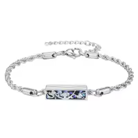 TOUPOP 925 Sterling Silver Abalone Shell Tree Of Life Cremation Jewelry-style_name:Butterfly