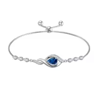 TOUPOP Sterling Silver Birthstone Bracelet Infinity Love Jewelry for Women-color_name:12-December-Topaz