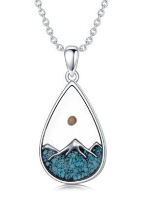 A01-Mustard Seed Teardrop Necklace