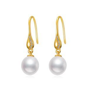 Teardrop Hooks-Pearl/Moissanite