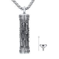 wholesale TOUPOP Saint Urn Necklace For Men Women, 925 Silver Sterling Religion Urn Pendant Cremation Jewelry For Ashes Necklace Memorial Keepsake Jewelry Gifts For Men Father Son -style_name:G01-St Patrick