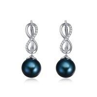 wholesale Black Freshwater Pearl Pendant Women's Pure Silver Freshwater Black Pearl Pendant Earrings Anniversary Jewelry Birthday Gift For Women Wife Girlfriend -style_name:Freshwater Pearl01