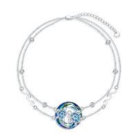 wholesale Turtle Ankle Bracelet For Women 925 Sterling Silver Layered Foot Bracelet Beach Bracelet Ocean Summer Jewelry Gifts For Women -style_name:Turtle-b