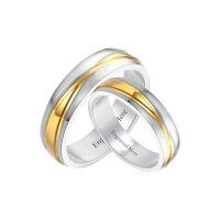 wholesale TOUPOP Personalized Moissanite Wedding Band Set Marriage Rings For Couples Set Sterling Silver 10k 14k 18k Ring Sets For Him And Her Anniversary Birthday Gifts, Size 4-14 -style_name:Wedding Band Set-I