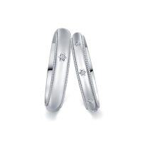 wholesale TOUPOP Personalized Wedding Ring Sets For Him And Her 925 Sterling Silver D Color Vvs1 Moissanite Wedding Band Set For Couples Engagement Rings Set Christmas Valentines Day Gift For Wife Girlfriend -color_name:M Moissanite Wedding Ring Set