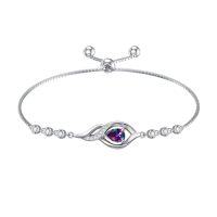 wholesale Infinity Birthstone Bracelet For Women 925 Sterling Silver Infinity Love Birthday Jewelry Christmas Gifts For Women Mom Wife Girlfriend -color_name:06-June-Alexandrite