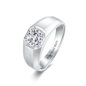 D Moissanite Ring