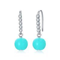 wholesale TOUPOP Trendy Dangle Earrings For Women 925 Sterling Silver Stud Earrings For Girls Crystal Jewelry Birthday Christmas Gifts For Mom Daughter Friend -color_name:Amazonite Stone