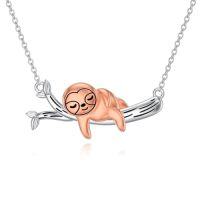 wholesale S925 Sterling Silver Animal Necklace Pendant Jewelry Gifts For Women Her，18+2 Inches -style_name:Limb Sloth