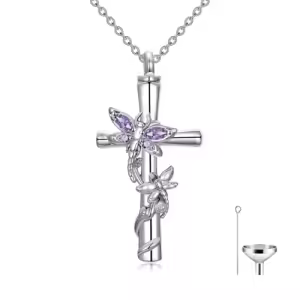 Dragonfly Cross Urn-Jnu