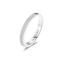 wholesale TOUPOP Moissanite Band Ring For Women Personalized Moissanite Engagement Ring 925 Sterling Silver/10k/14k/18k Gold D Color Vvs1 Clarity Moissanite Wedding Ring Promise Ring For Her Wife Girlfriend -style_name:E Moissanite