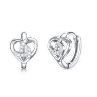 wholesale TOUPOP Celtic Earrings For Women 925 Sterling Silver Triangle Celtic Knot Huggie Hoop Earrings Irish Jewelry Gifts For Women Daughter Her Wife Mom Anniversary Birthday Christmas -style_name:Heart Celtic Earring
