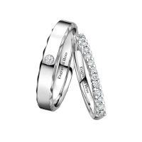 wholesale TOUPOP Personalized Engraved Moissanite Wedding Ring Set For Him And Her Sterling Silver/10k/14k/18k Anniversary Valentine's Day Gifts -style_name:C Moissanite Wedding Ring Set