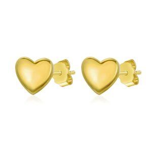 Gold Heart Stud 14k Gold