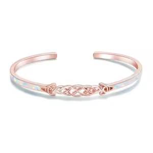 12-Rose Gold Plated Celtic Opal Bracelet