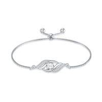 wholesale 925 Sterling Silver Birthstone Bracelet For Women Dainty Infinity Bracelet Fine Jewelry Birthday Christmas Gifts For Her Mom Wife -color_name:04-Apr.-Simulated Diamond