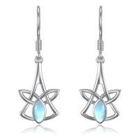 wholesale TOUPOP Celtic Earrings 925 Sterling Silver Celtic Knot Dangle Drop Earrings Irish Vintage Celtic Jewelry Gifts For Women Birthday Anniversary -style_name:Celtic - 02