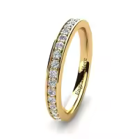 TOUPOP 10k/14k/18k Solid Gold Moissanite Personalized Engagement Ring-style_name:B Moissanite