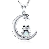wholesale Animal Necklace 925 Sterling Silver Animal Pendant Women Jewelry Christmas Gifts For Women -style_name:frog