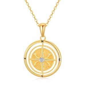 Compass Pendant Necklace for Women