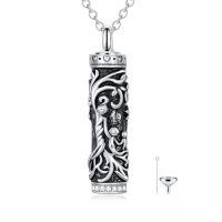 wholesale TOUPOP Tree Of Life Urn Necklaces For Ashes, Cylinder Bar Urn Necklace Sterling Silver Family Tree Keepsake Necklace For Ashes Memorial Cremation Jewelry For Ashes Gifts For Women Mom Sister -style_name:Tree of Life Mother and 2 Child