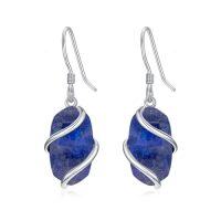 wholesale Earrings For Women 925 Sterling Silver Dainty Gemstone Dangle Drop Earrings Fine Jewelry Birthday Christmas Gifts For Women Her Mom -color_name:Dangle-Lapis Lazuli