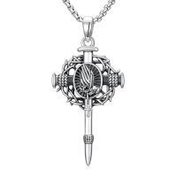 wholesale Cross Necklace 925 Sterling Silver Cross Pendant Christmas Fathers Day Birthday Gifts For Men Gifts For Father Gifts For Dad Brother Husband Son -style_name:P02 Praying Hand CrossⅠ