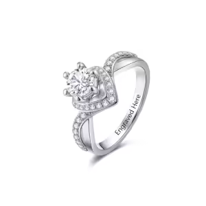 B Moissanite Rings