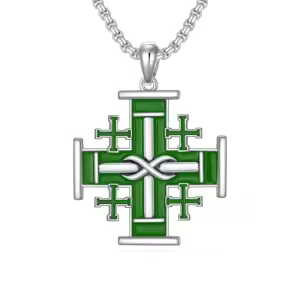 K Jerusalem cross Green