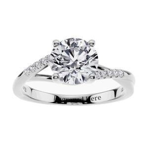 K Moissanite Ring