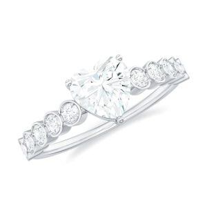 C Moissanite Heart Ring