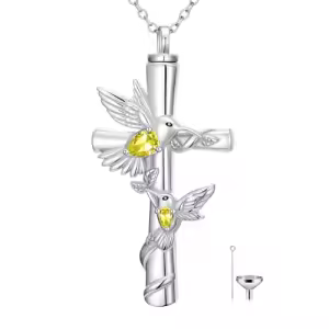 Hummingbird Cross Urn-Nov
