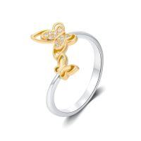 wholesale Animal Adjustable Rings For Women 925 Sterling Silver Open Butterfly/bee/dragonfly Ring Animal Jewelry Birthday Christmas Gifts For Women -style_name:Butterfly