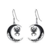 wholesale TOUPOP Sterling Silver Bat/cat/spider/ghost Pumpkin/wolf Earrings For Women Halloween Dangle Drop Moon Earrings Anniversary Birthday Gothic Jewelry Gift For Her Mom Daughter Girlfriend Siter -style_name:Spider