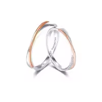 TOUPOP Sterling Silver D VVS1 Moissanite Wedding Ring Sets For Couples-color_name:B Moissanite Wedding Ring Set