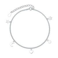 wholesale TOUPOP 925 Sterling Silver Bracelets For Women Adjustable Star Charm Bracelet Elegant Jewelry Christmas Gift For Wife Mom Girlfriend -style_name:B-bracelet