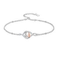 wholesale TOUPOP Christmas Gifts For Sister From Sister 925 Sterling Silver Heart Bracelet My Friend Friendship Sisters Bracelets Jewelry Gifts For Women -style_name:Infinite 2 Sisters