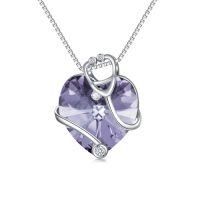wholesale TOUPOP Gifts For Nurse Birthstone Stethoscope Necklace 925 Sterling Silver Heart Crystal Nursing Themed Jewelry Nurses Day Christmas Gifts For Women Doctor Medical Student -color_name:06-June