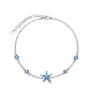 Blue Opal Starfish Anklet