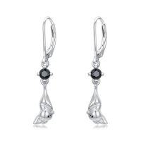 wholesale Coffin/bat/cat/spider/irish Claddagh/music Note Earrings For Women 925 Sterling Silver Dangle Earring Gothic Jewelry Halloween Patricks Day Gifts For Friends Daughter Her -style_name:1-Bat-B