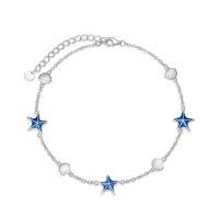 wholesale TOUPOP Womens Anklet 925 Sterling Silver Beaded Celtic Infinity Butterfly Anklet Bracelet Dainty Ankle Adjustable 11" Ankle Jewelry Gifts For Women Summer Beach Birthday Graduation Holiday Gift -style_name:Blue Starfish Anklet