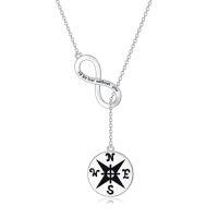 wholesale Gifts For Women 925 Sterling Silver Necklace Pendant Women Jewelry Birthday Christmas Gifts For Sister Daughter Friend -style_name:4-Compass Necklace