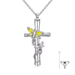 Dragonfly Cross Urn-Nov
