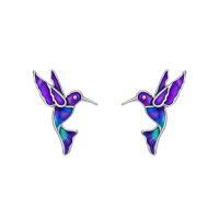 wholesale TOUPOP Animal Earrings For Women 925 Sterling Sliver Stud Earrings Jewelry Gifts For Women Christmas Birthday Gift -style_name:Hummingbird Earrings