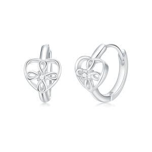 Infinity Heart Knot Earrings