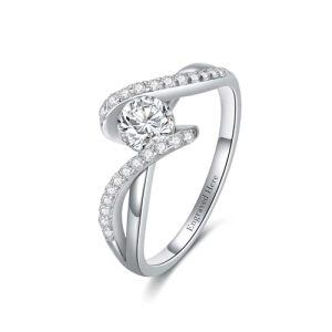 D-Round Moissanite Ring