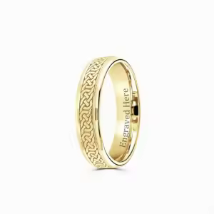 B Gold Ring